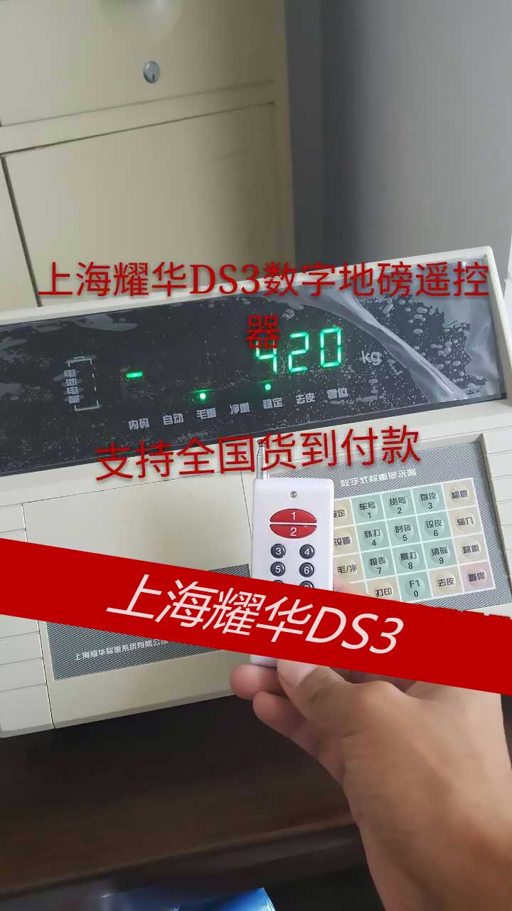 上海耀华ds3无线地磅遥控器